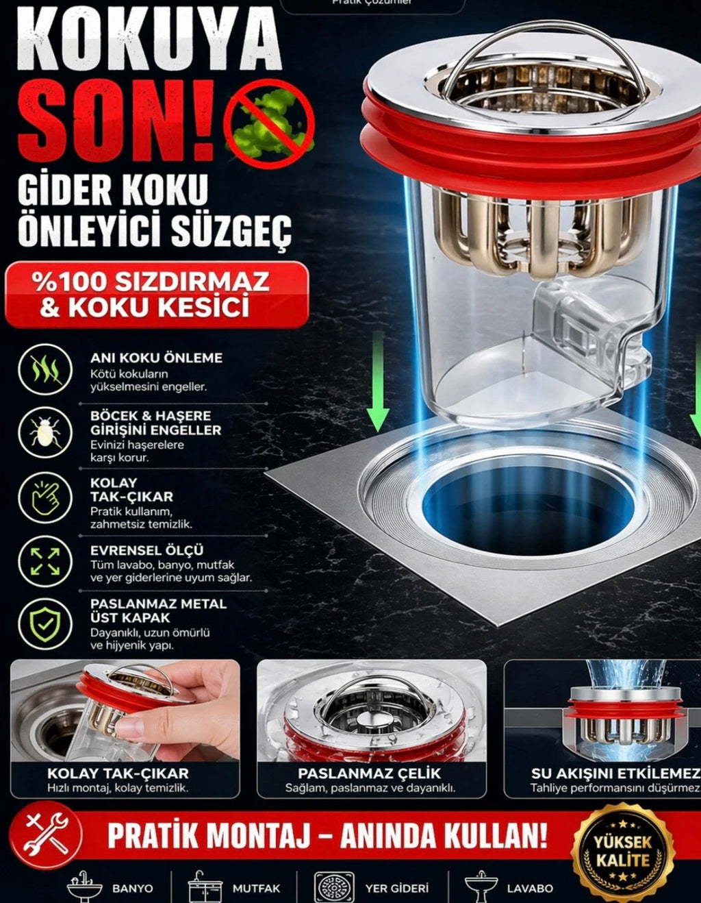 Banyo Gider koku önleyici